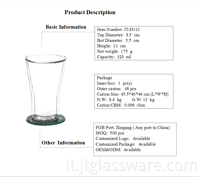 Borosilicate Glasses And Cups